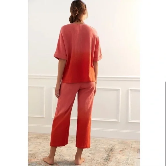 Anthropologie Dolan Left Coast Wide-Leg Lounge Set - Picture 2 of 9